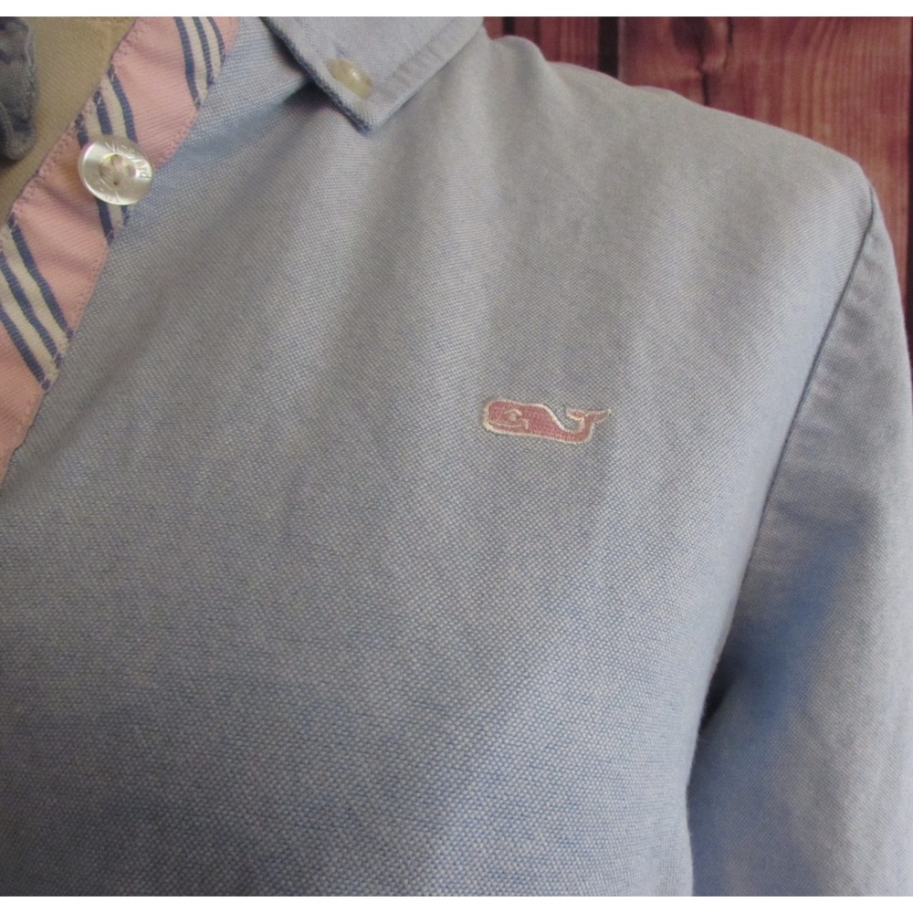 Vineyard Vines Women's Murray Oxford Button Down Shirt Blue Sz 6 Preppy Academia - Picture 6 of 11